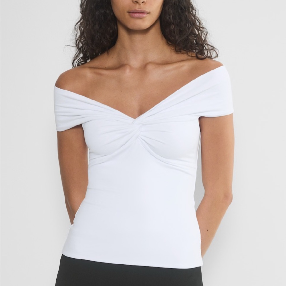 Aritzia Original Contour Twist Off-shoulder Top